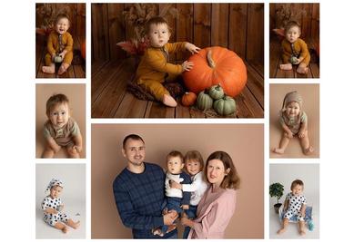 Baby photo shoot in the studio, sample images