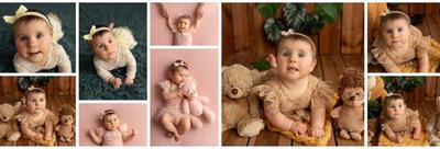Baby photo shoot at LasteFoto studio, 6 months old baby