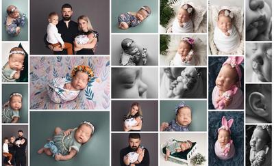 Newborn photo session in Tallinn, babygirl 53 days old