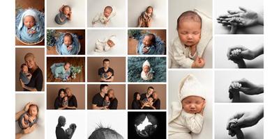 Infant photo shoot in Tallinn, babygboy 20 days old