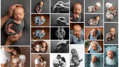 Infant photo session in Tallinn, babyboy 19 days old