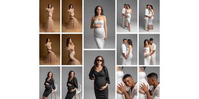 Pregnancy photo shoot in style of Vogue