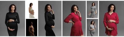 Pregnancy photo shoot in the studio in Tallinn